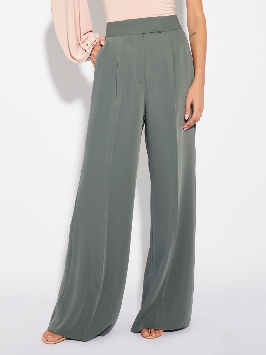 Women Effie Kats | Wide Leg Pant-Khaki