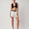 Women Effie Kats | Holly Short-White Linen