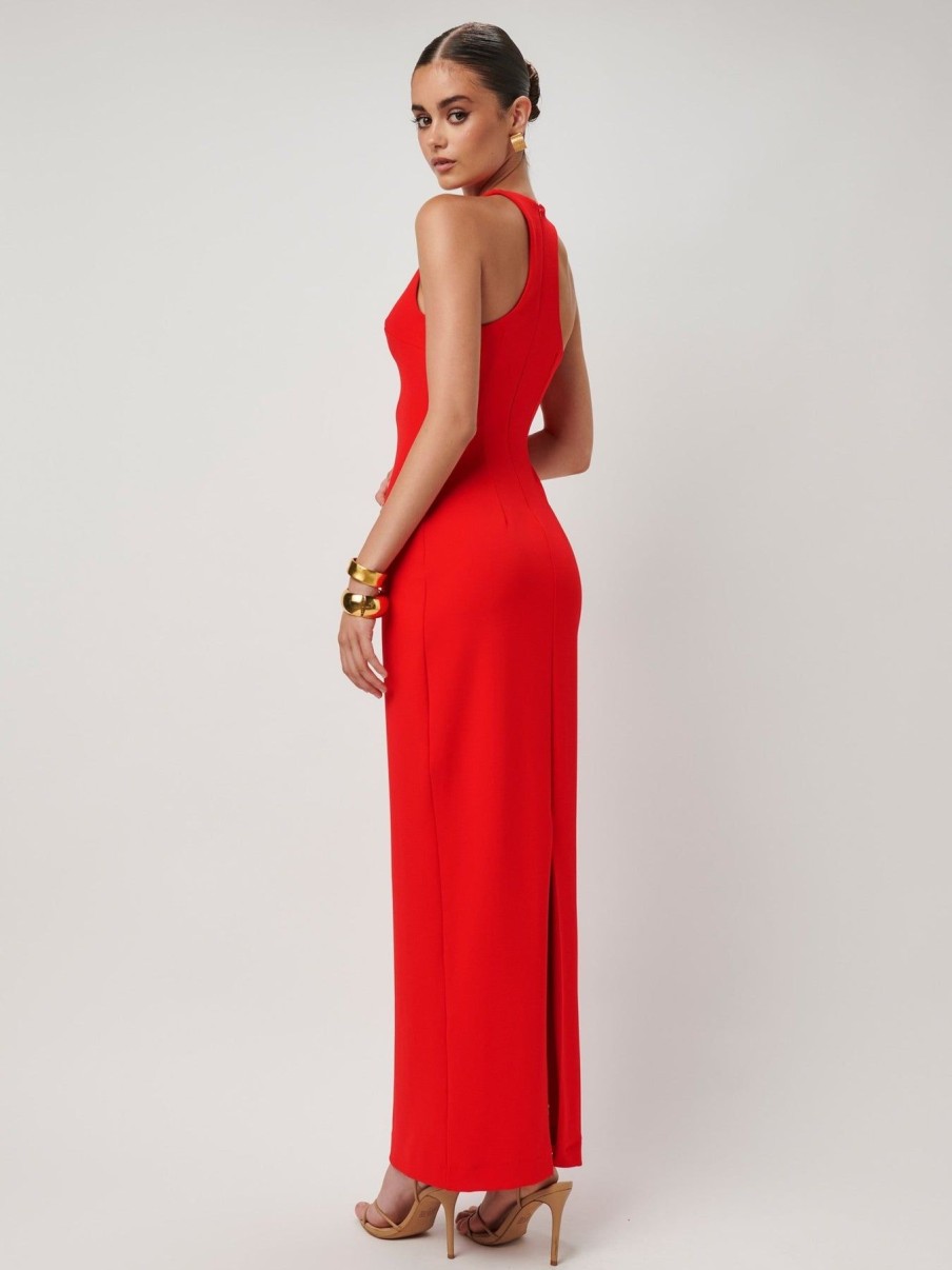 Women Effie Kats | Eiza Gown-Cherry Red