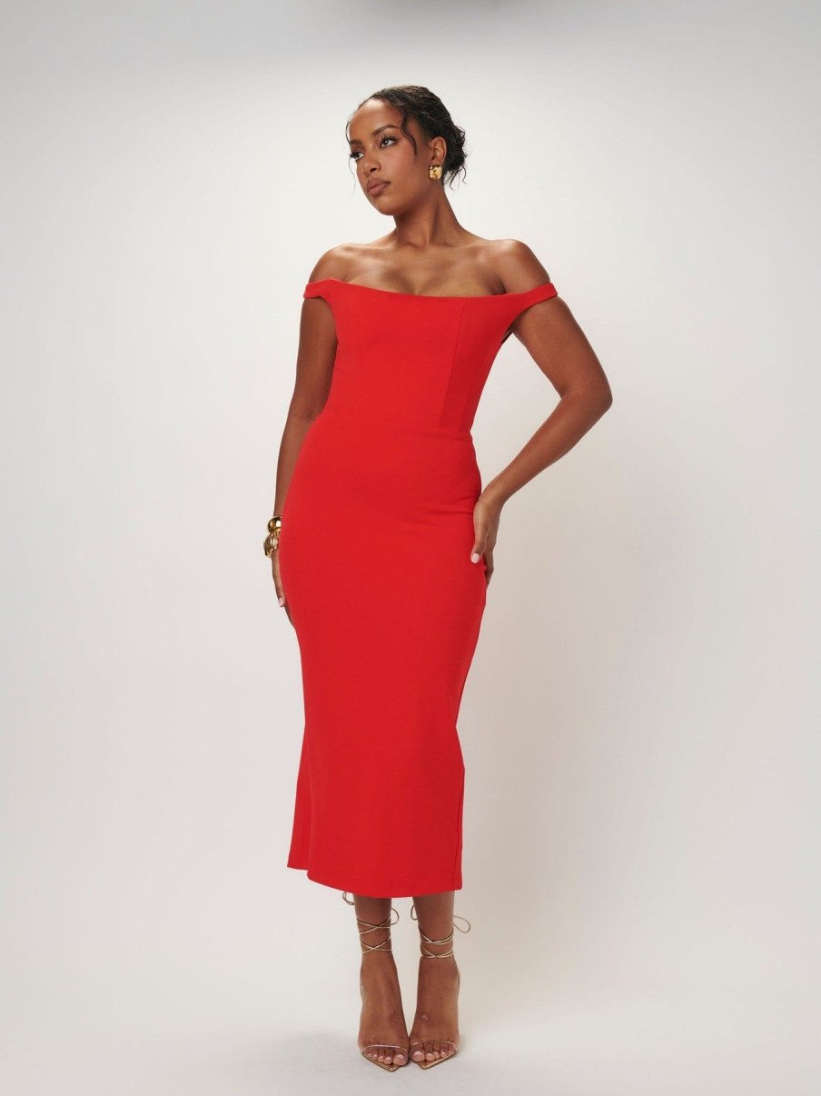 Women Effie Kats | Amaya Dress-Cherry Red