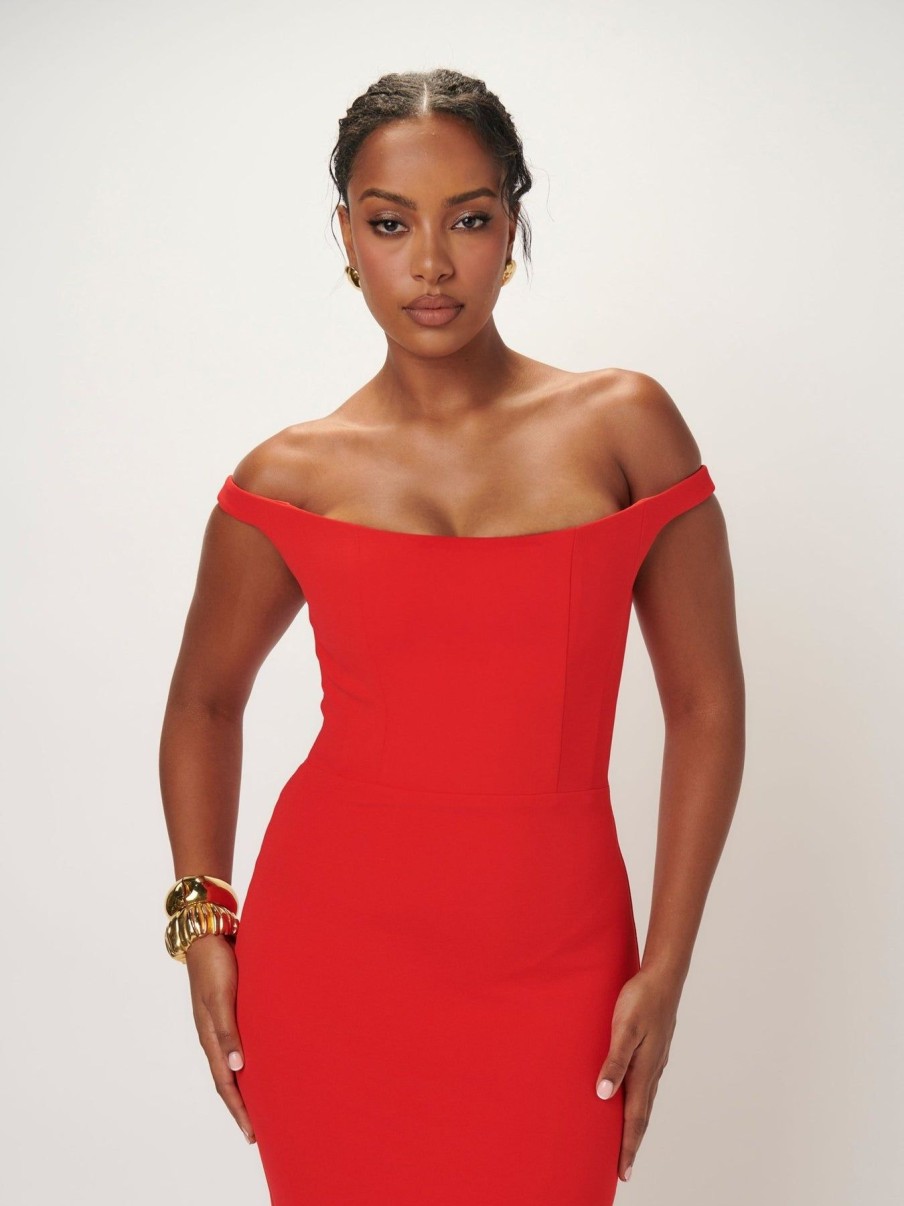 Women Effie Kats | Amaya Dress-Cherry Red