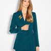 Women Effie Kats | Prince Of Wales Blazer-Emerald Green