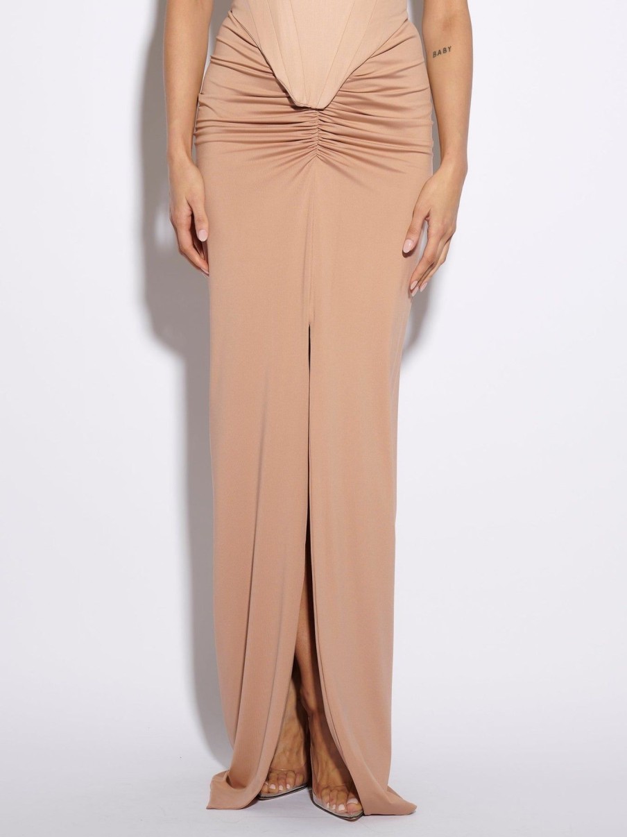 Women Effie Kats | Madre Maxi Skirt-Nude