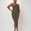 Women Effie Kats | Marbella Dress-Khaki