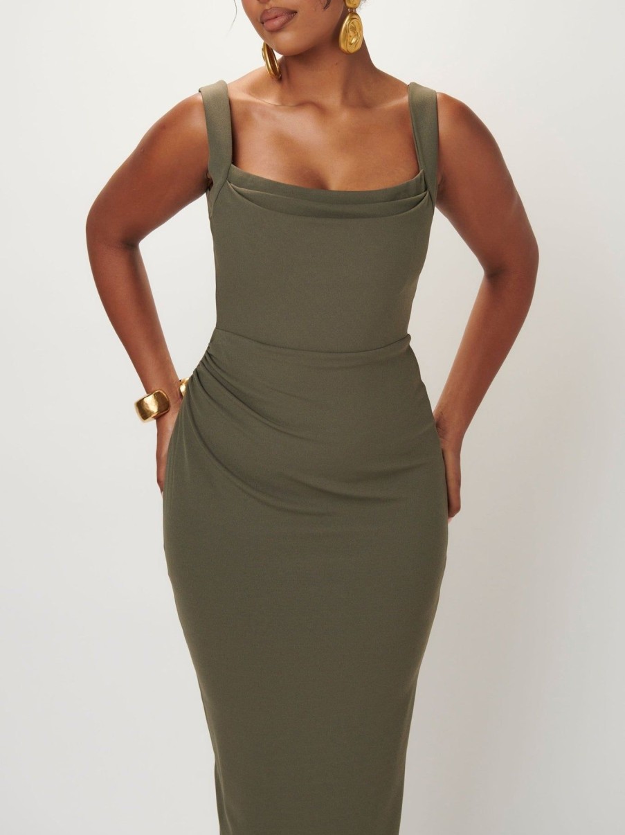 Women Effie Kats | Marbella Dress-Khaki