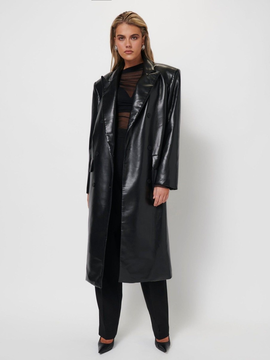 Women Effie Kats | Cameron Leather Coat