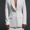 Women Effie Kats | Cutaway Blazer-Ivory