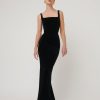 Women Effie Kats | Aline Maxi Skirt-Black Velvet