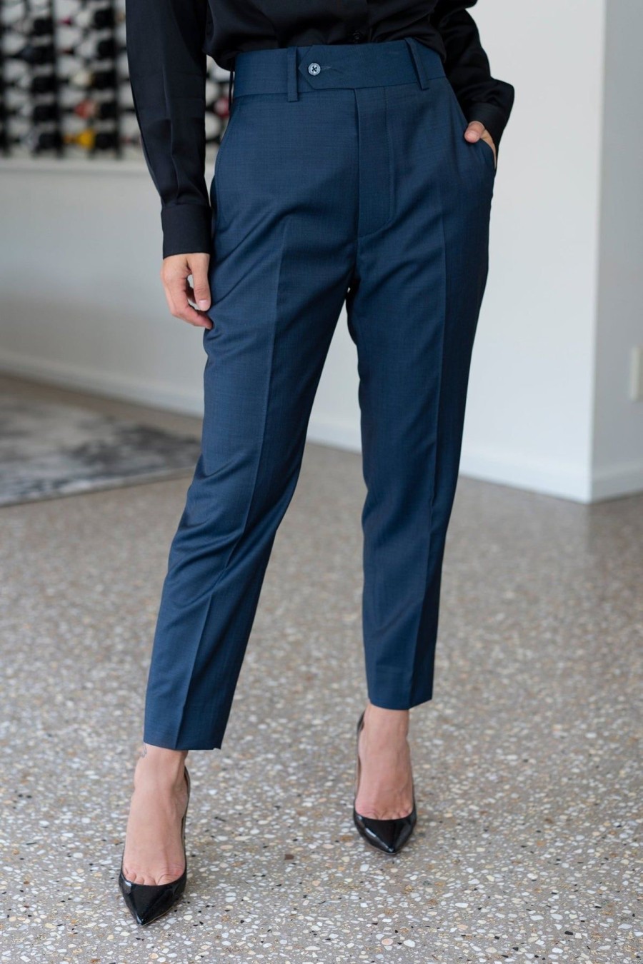 Women Effie Kats | The Boyfriend Pant-Navy