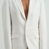 Women Effie Kats | Maris Mens Blazer-White Wool