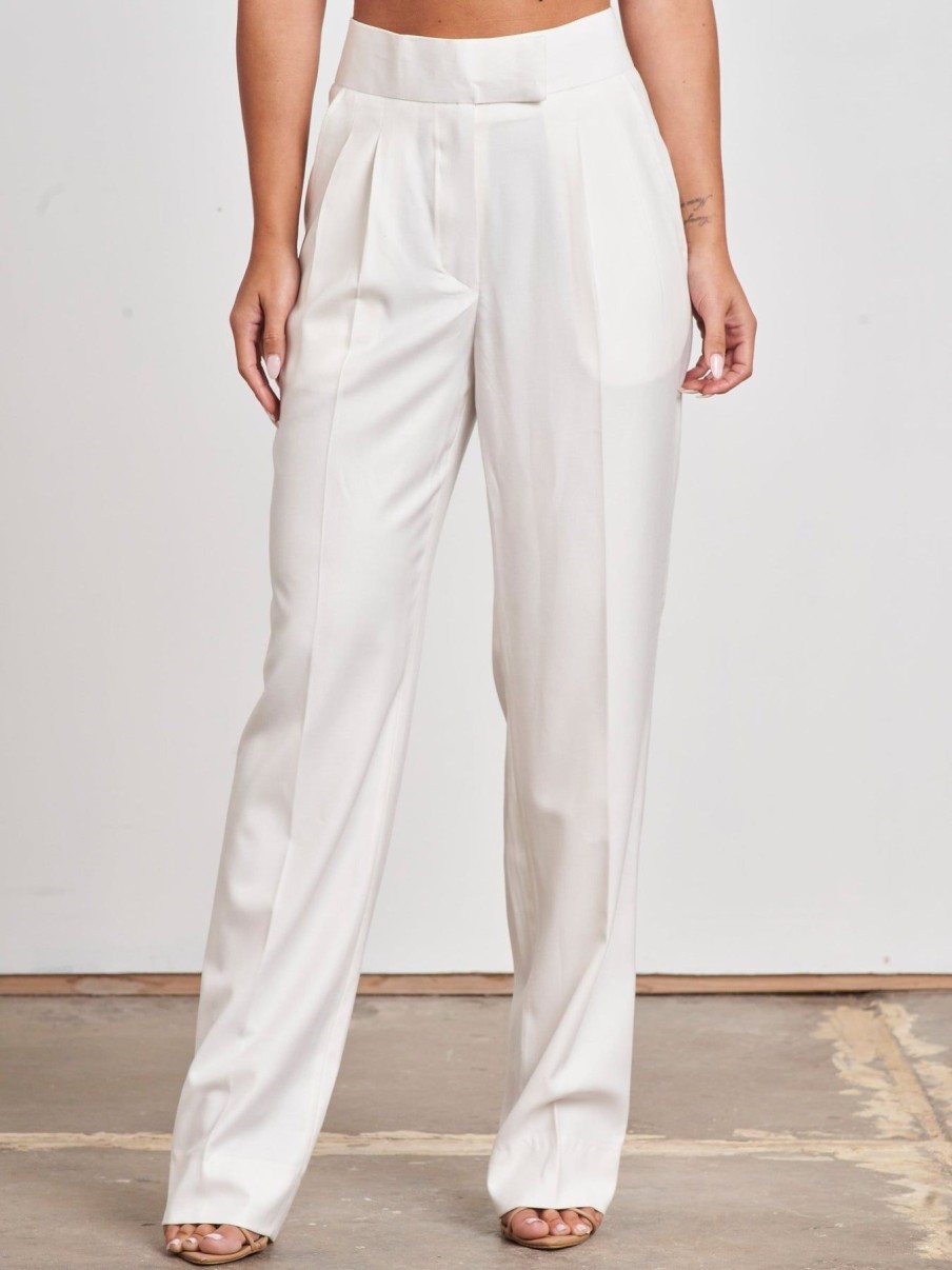 Women Effie Kats | Talani Pant-White Wool