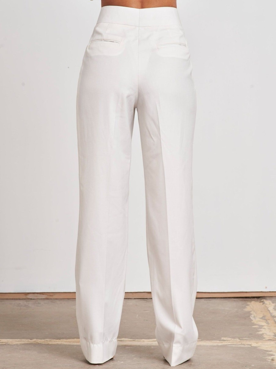 Women Effie Kats | Talani Pant-White Wool