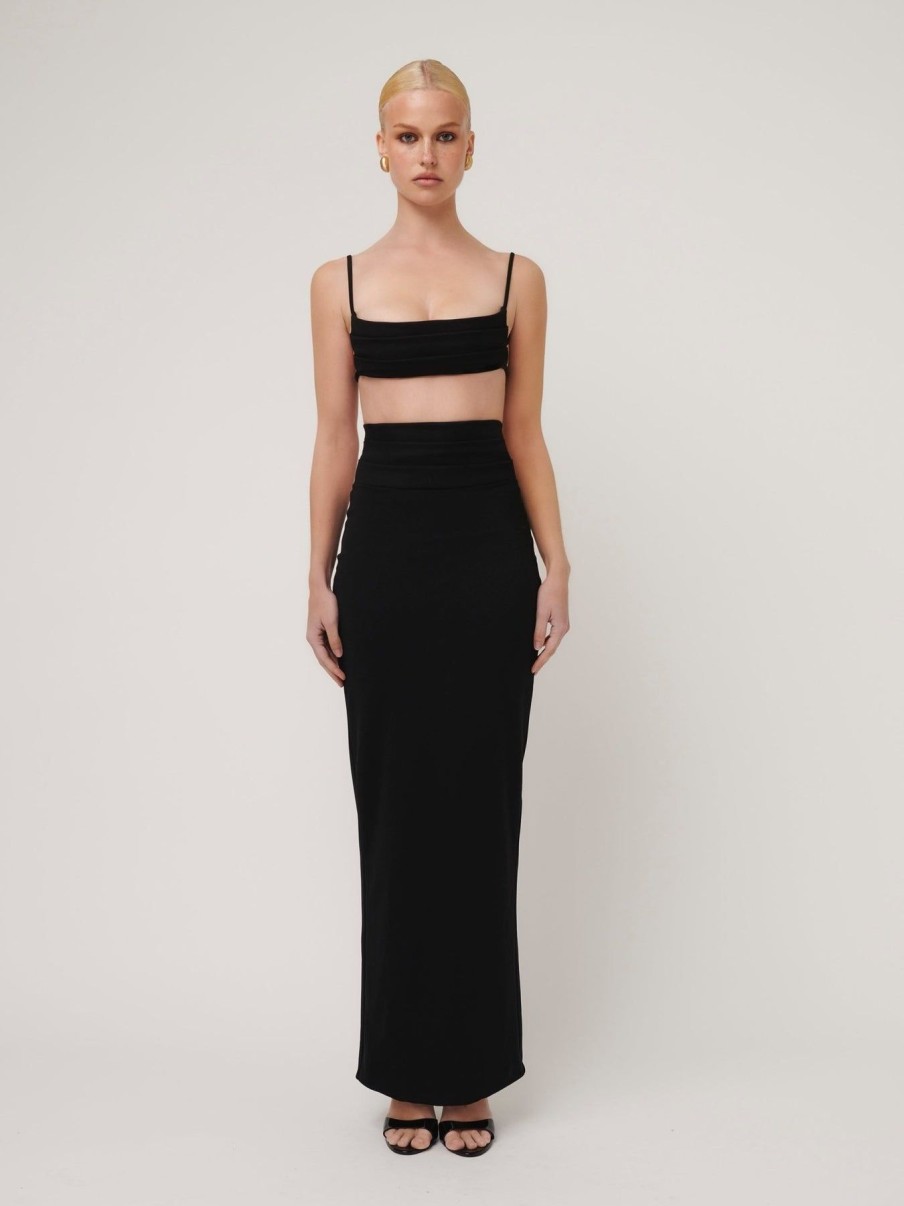 Women Effie Kats | Jada Maxi Skirt-Black