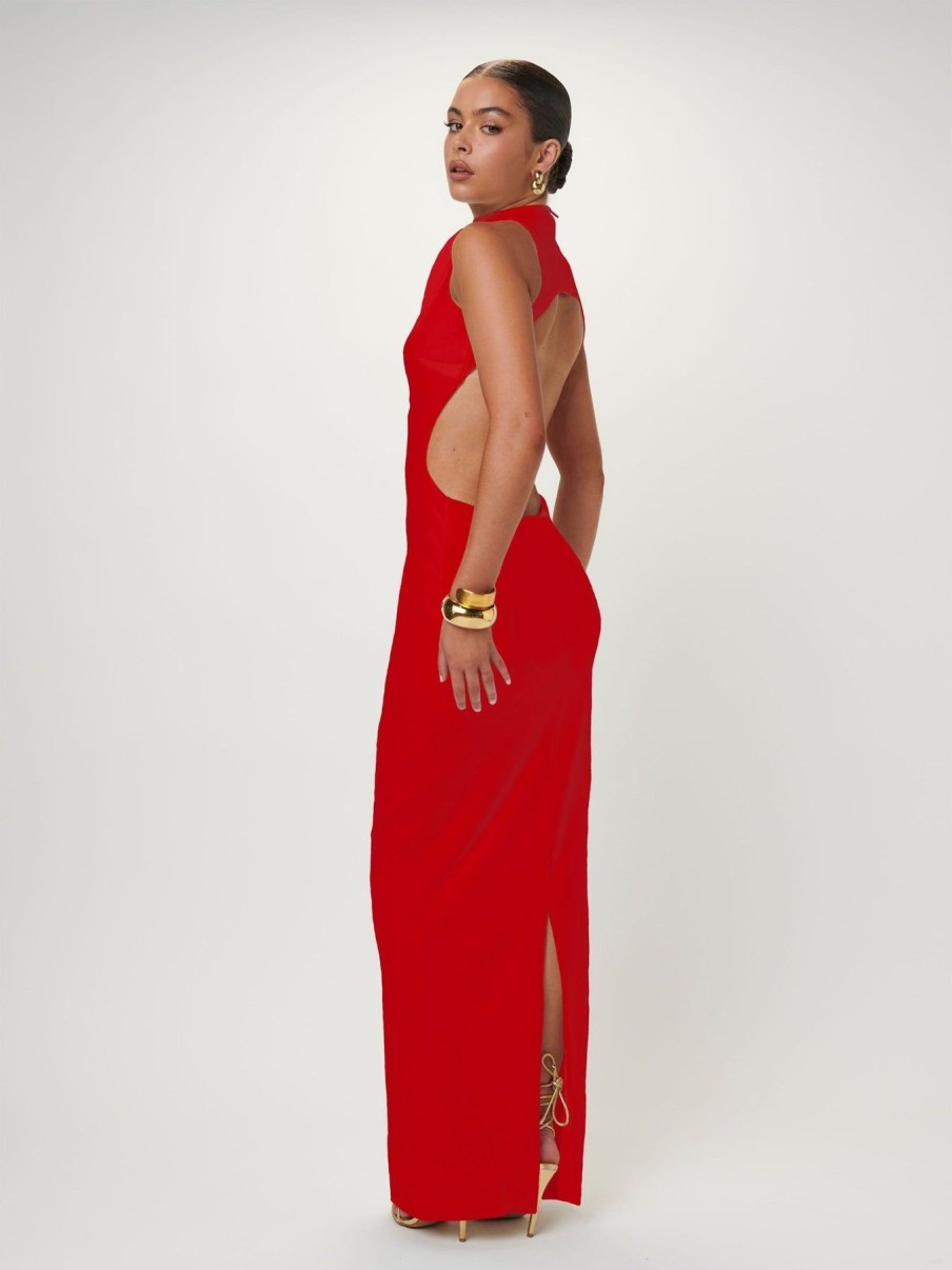 Women Effie Kats | Ambre Gown-Cherry Red