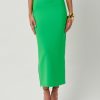 Women Effie Kats | Catia Midi Skirt-Lush Green