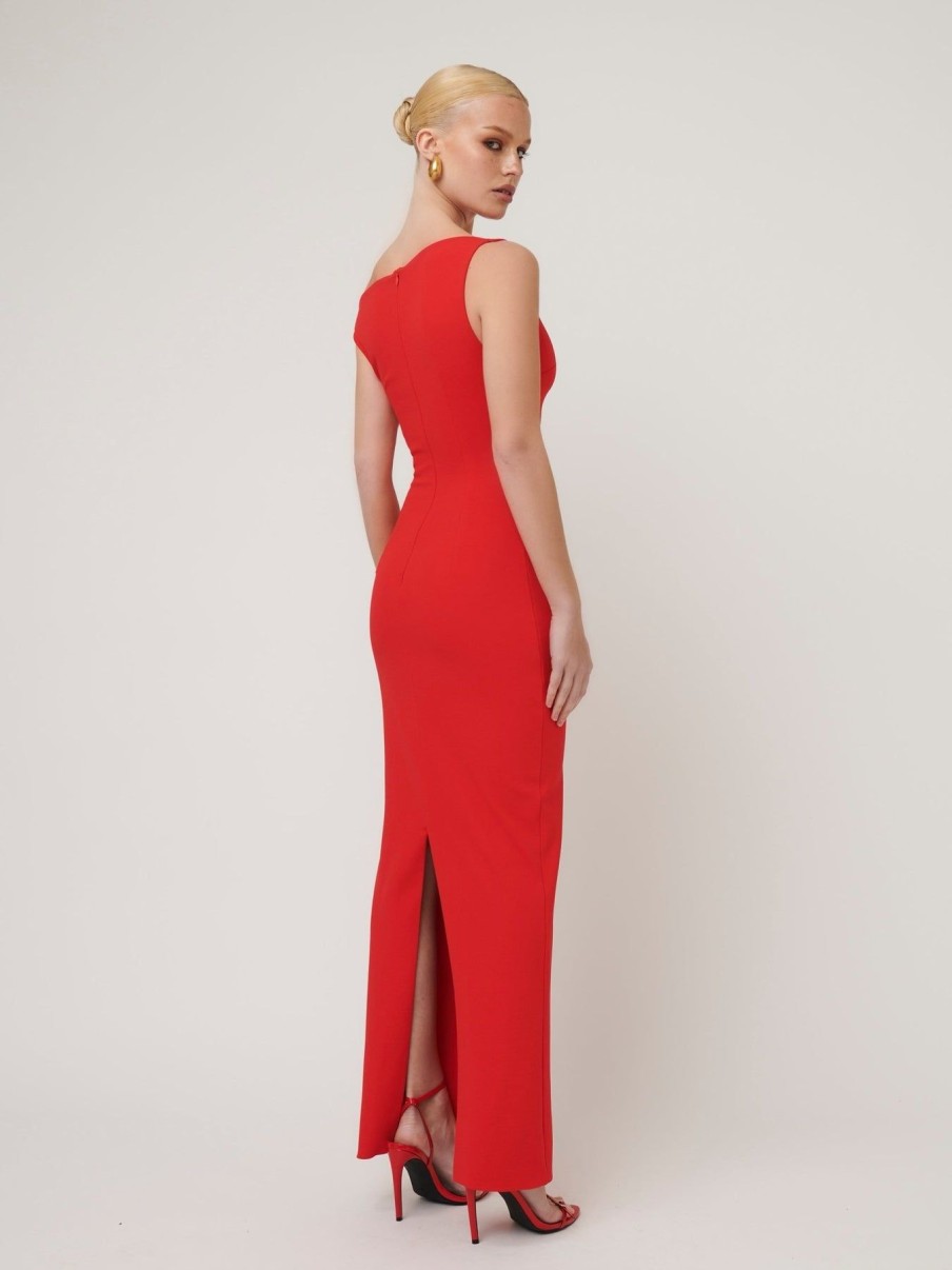 Women Effie Kats | Inaya Gown-Cherry Red