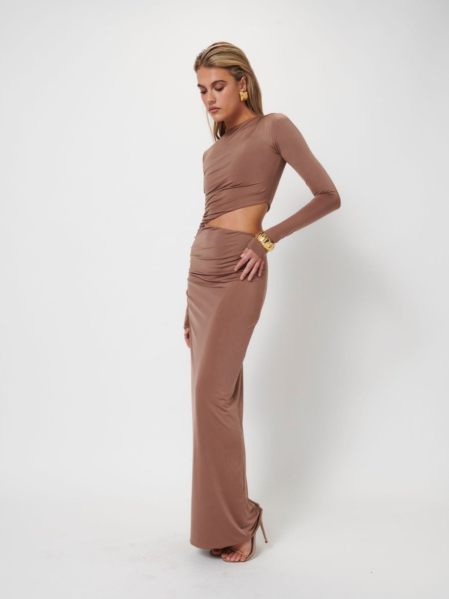 Women Effie Kats | Cara Maxi Dress-Coffee