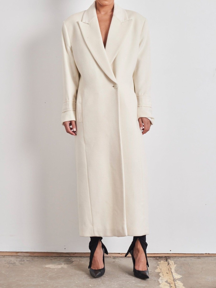 Women Effie Kats | Sanela Coat-Ivory