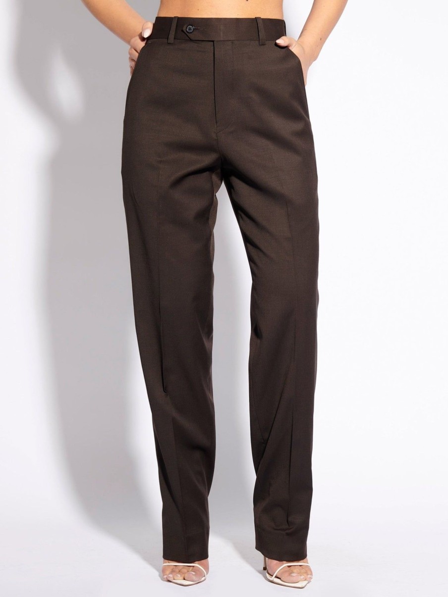 Women Effie Kats | Man Pant-Brown