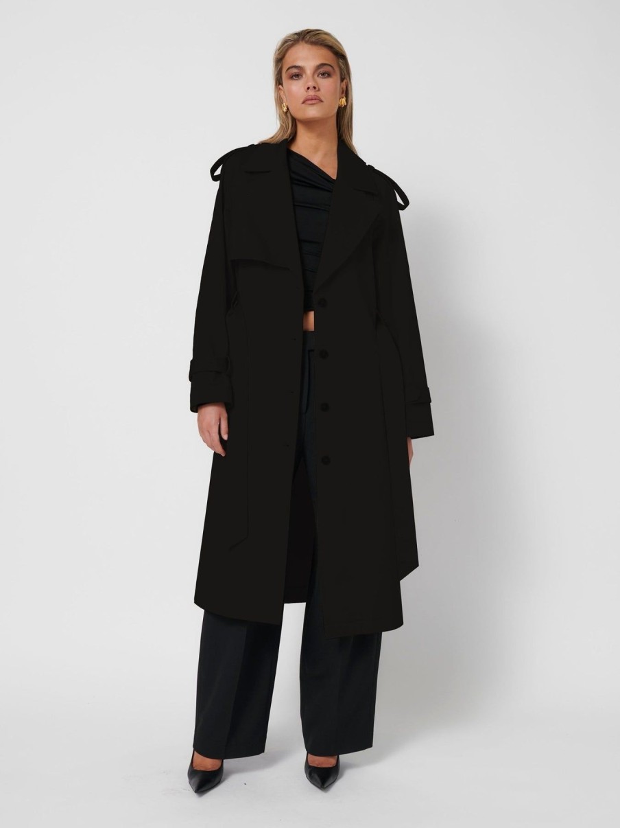 Women Effie Kats | Carson Coat-Black