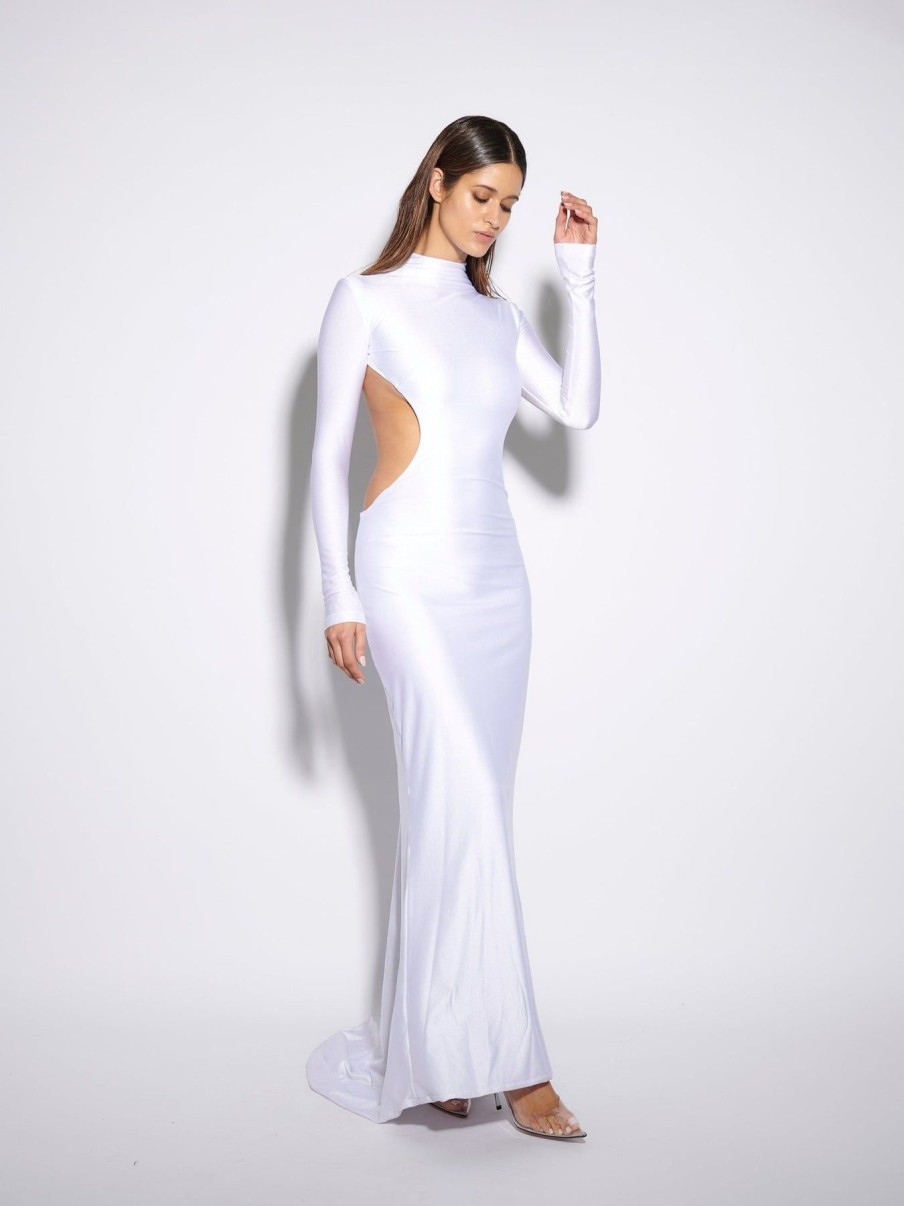 Women Effie Kats | Kelly Gown-Arctic White