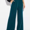 Women Effie Kats | Wide Leg Pants-Emerald Green