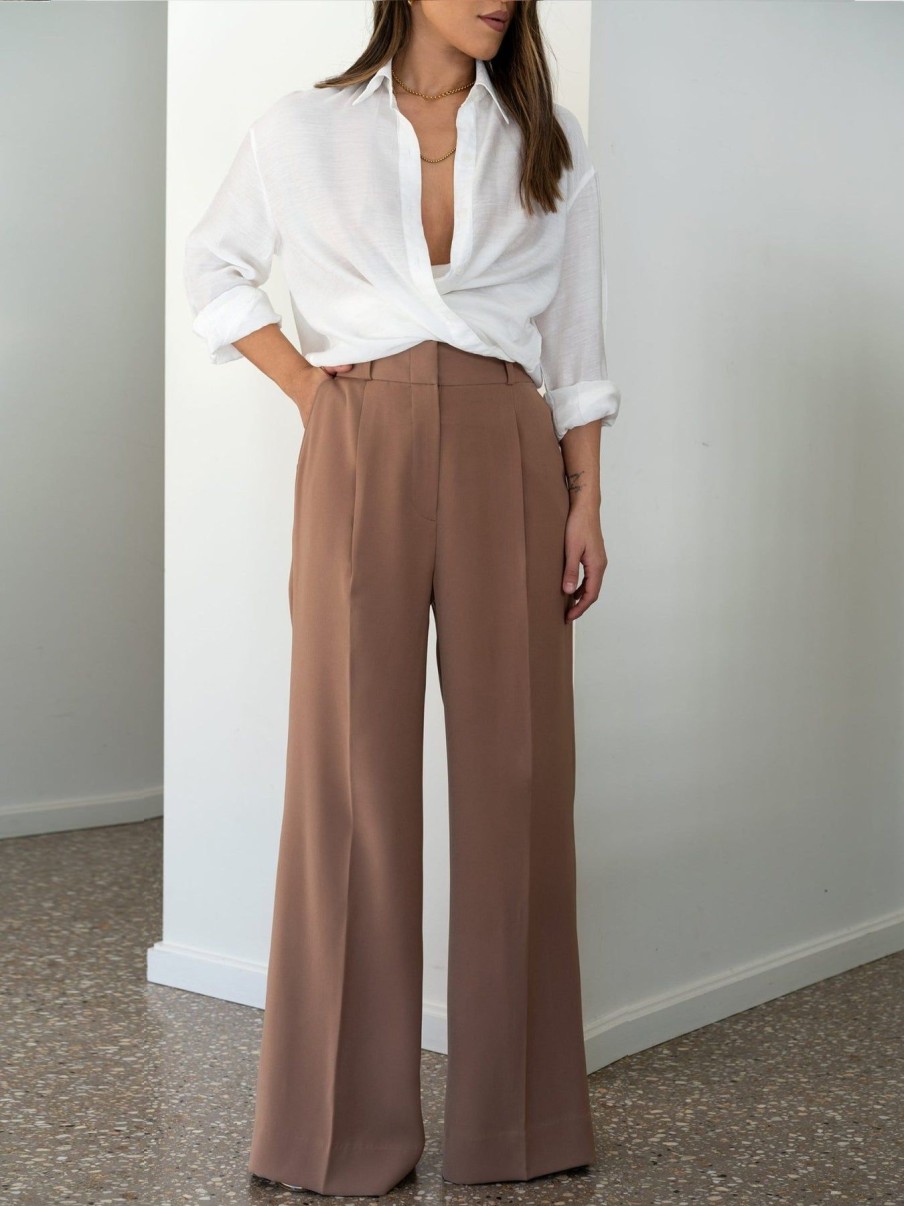 Women Effie Kats | Wide Leg Pant-Sahara