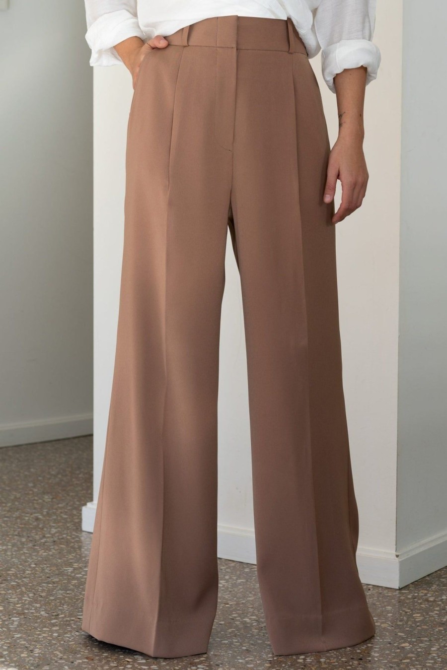 Women Effie Kats | Wide Leg Pant-Sahara