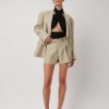 Women Effie Kats | Holly Short-Beige Linen